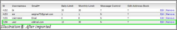 Import Sub Account via Microsoft Excel