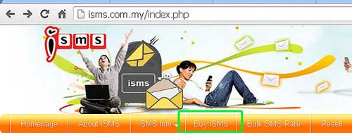 iSMS Credit purchase and credit reload